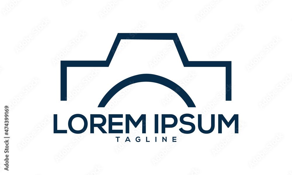 Unique camera photography logo Modern and minimalist vector and abstract logo Unique camera photography logo Modern and minimalist vector and abstract logo
