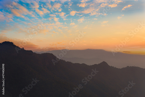 Beautiful mountains and sky,Mountain landscape