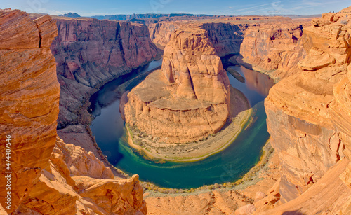 View of Horseshoe Bend from a Crevice