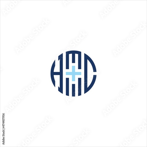 Free Download letter h m c logo vector template health - GFXLoad