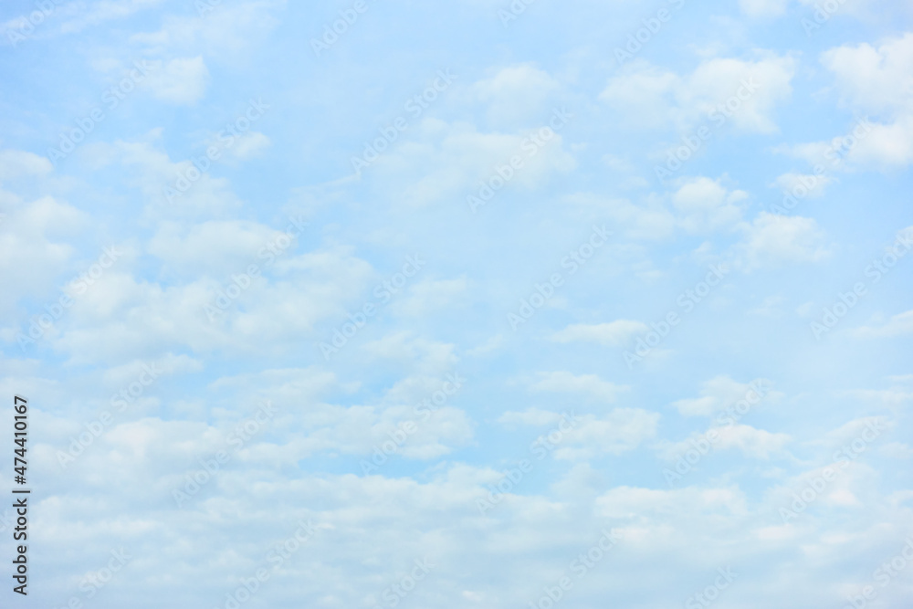 Bight blue sky with clouds