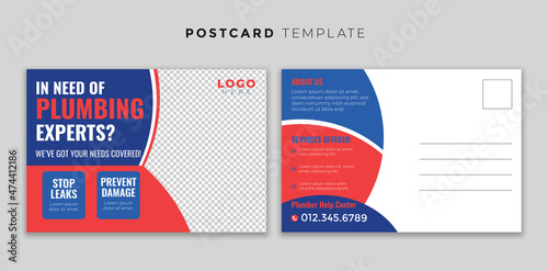 Plumber Service Postcard Template