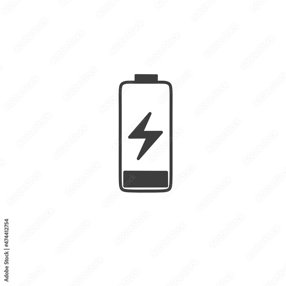 battery charger icon. isolated white background battery charger icon. isolated white background