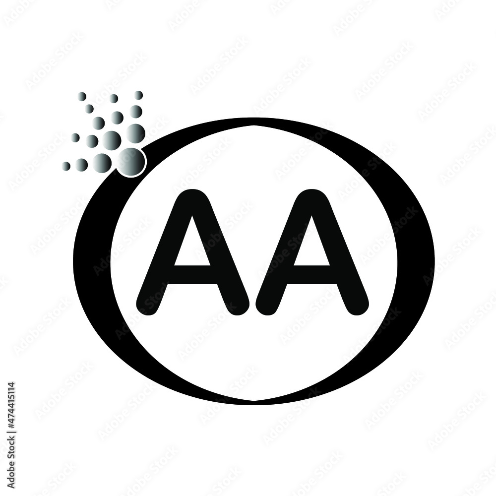 AA letter logo icon vector template on white background creative letter AA icon. AA vector. AA letter logo icon vector template on white background creative letter AA icon. AA vector.