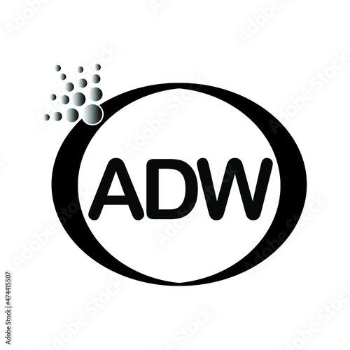  ADW logo icon vector template on white background, creative letter ADW icon. ADW vector.