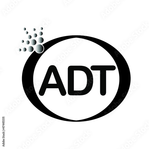  ADT logo icon vector template on white background, creative letter ADT icon. ADT vector.