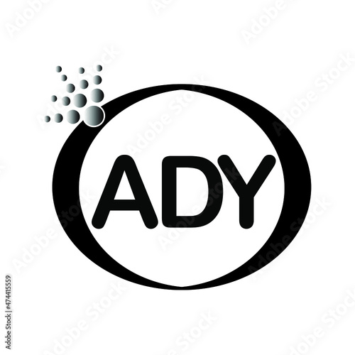ADY logo icon vector template on white background, creative letter ADY icon. ADY vector.