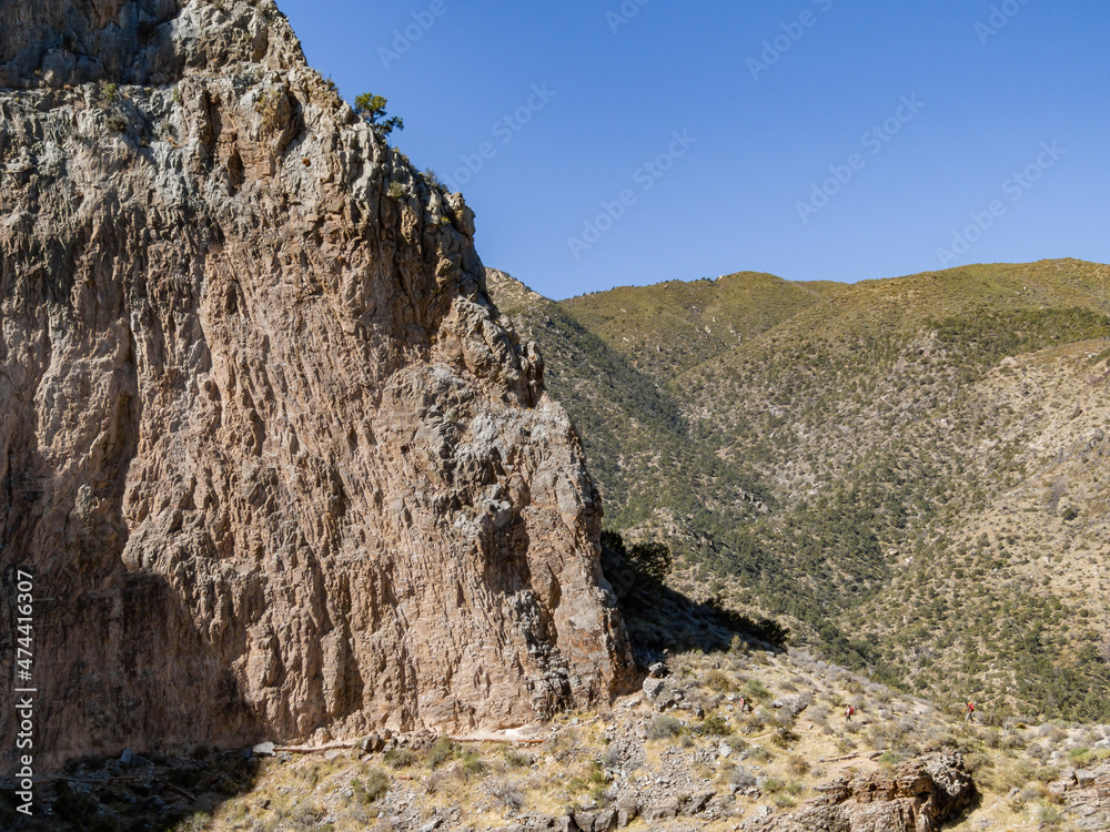 Sunny view of the landscape in Red Rock Canyon Sunny view of the landscape in Red Rock Canyon