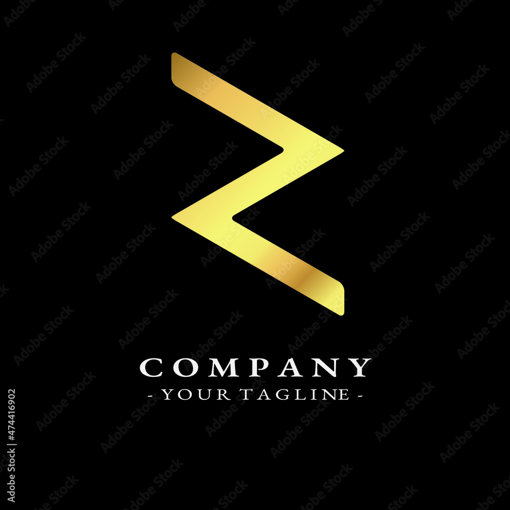 Letter R luxury gold logo design template vector eps 10 Stock Vector ...