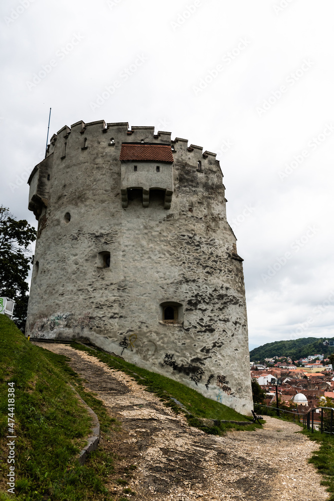 White tower (Turnul Alb) is a fort of Brasov from the XV century. Brasov, Romania.