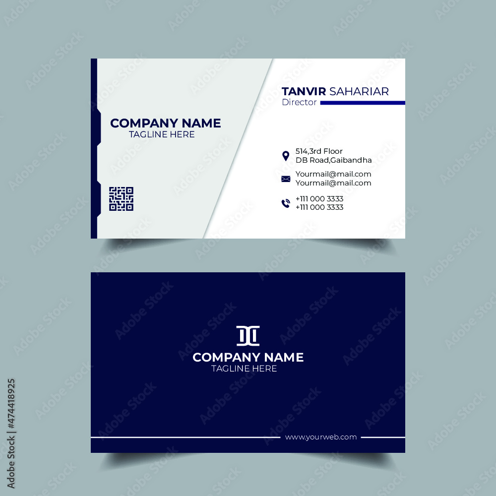 Professional elegant modern business card design template Professional elegant modern business card design template