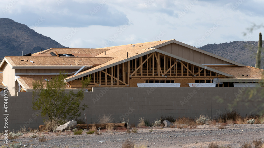 Constructing new houses in Arizona