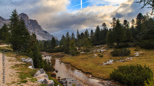 The beautiful Fanes plan in the Fanes-Sennes-Braies natural park