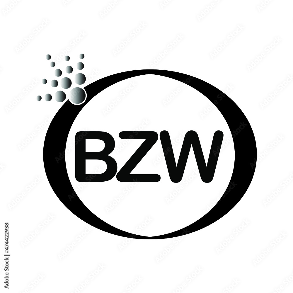 Fototapeta premium BZW letter logo icon vector template on white background creative letter BZW icon. BZW vector.