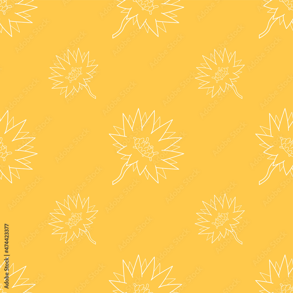 Abstract Lotus Floral Botanic Plants Seamless Pattern Colors Flowers Shadows With Leaves Background Vector Design Style Texture For Prints Textiles, Clothing, Gift Wrap, Wallpaper, Pastel