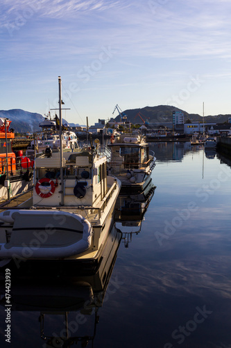 Boats at marine in Norway photo