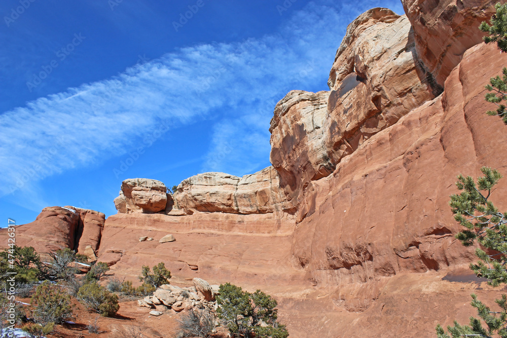 Arches National Park, Utah, in winter	