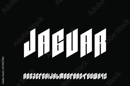 alphabet font vector set