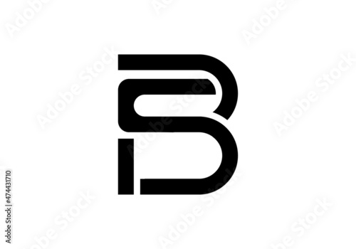 Luxury, simple, minimal and elegant ps logo design. Vector illustration template.