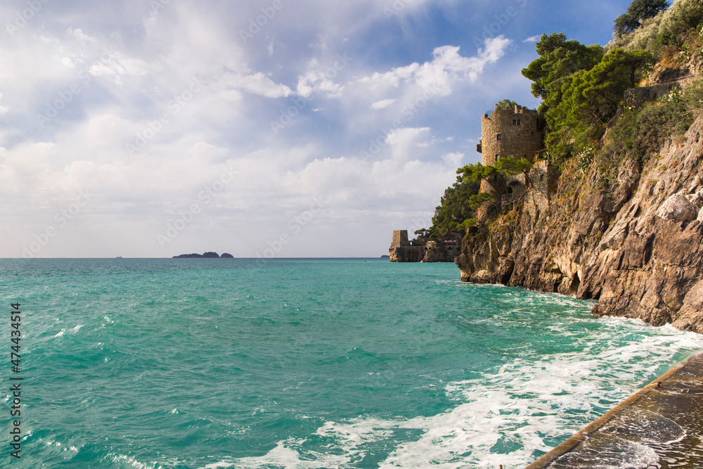 Naklejka premium Positano, La costiera Amalfitana