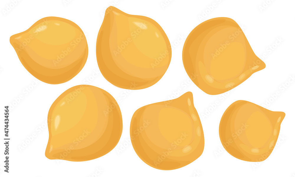 Grains of soy concept illustration food vector Grains of soy concept illustration food vector