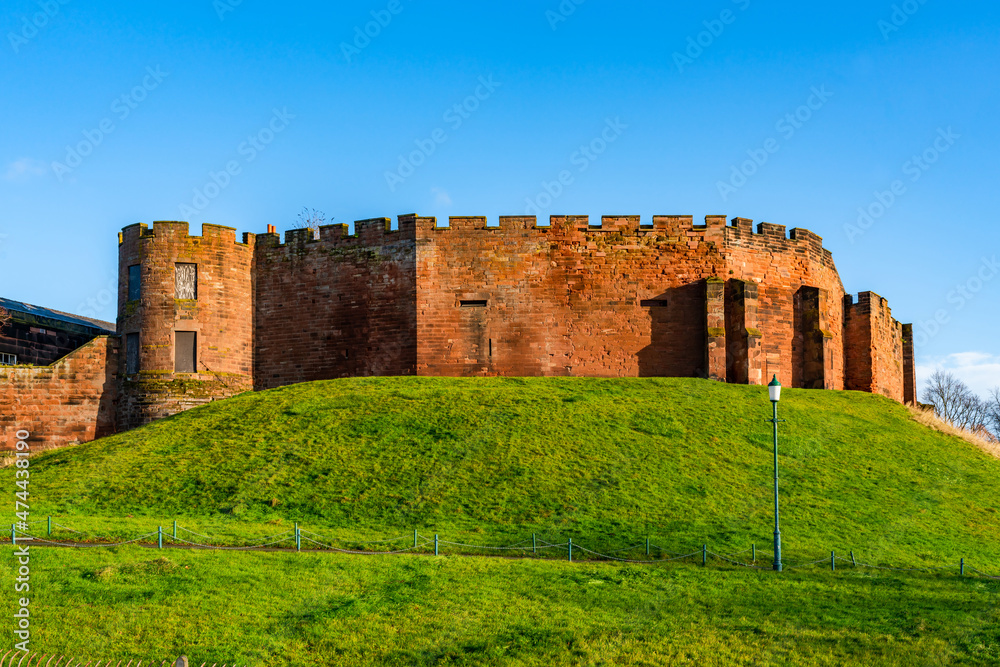 Ruins of Chester Castle is in the city of Chester, Cheshire, UK