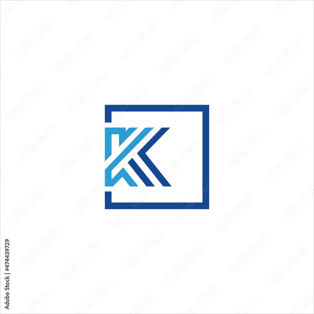 letter k logo vector template line letter k logo vector template line