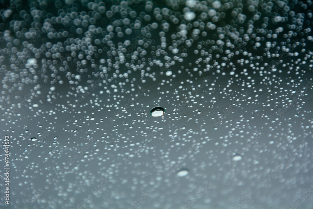 Fototapeta premium Water drop on the glass as nice background