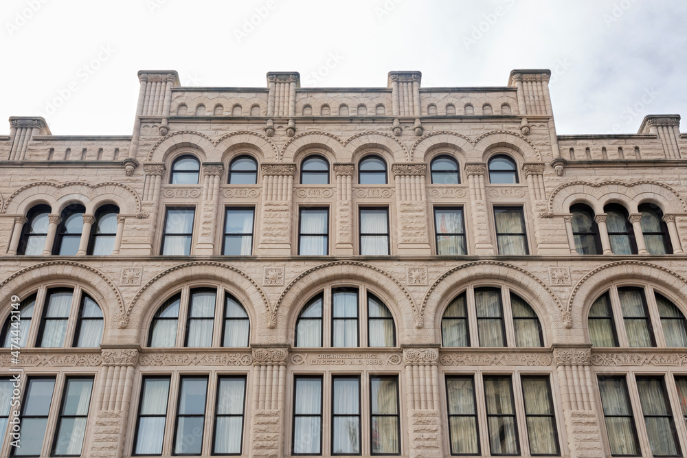 historic building of richardsonian romanesque style in milwaukee
