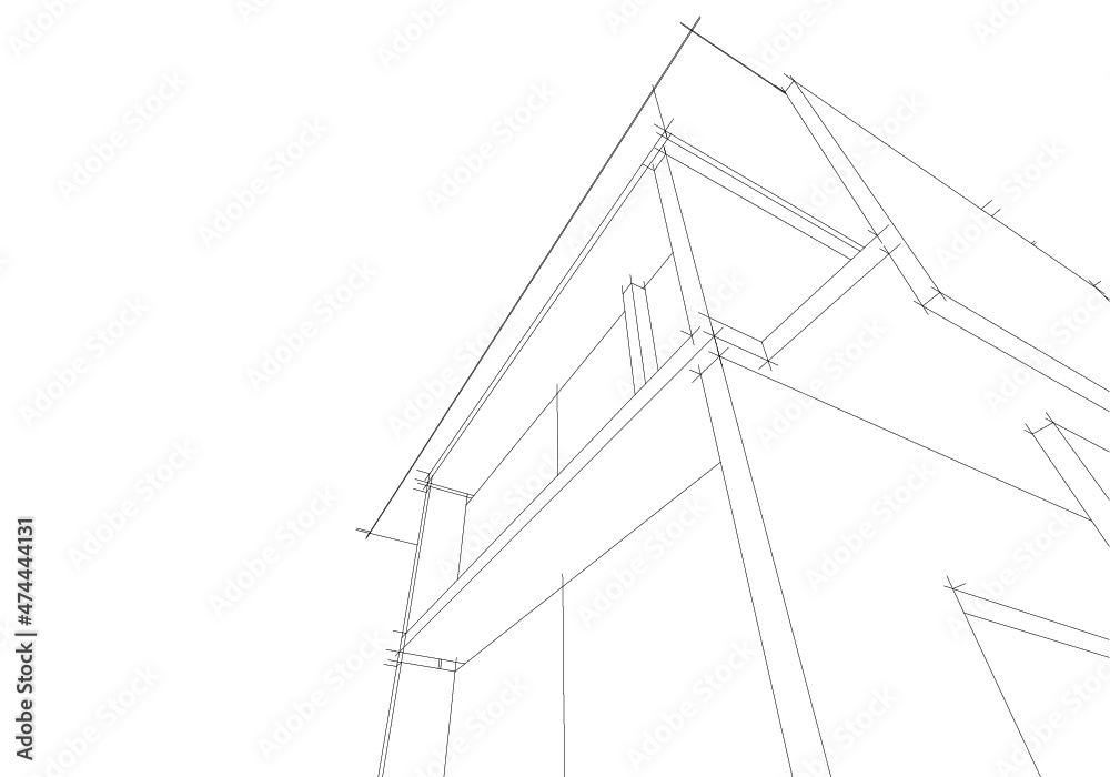 sketch of a house sketch of a house