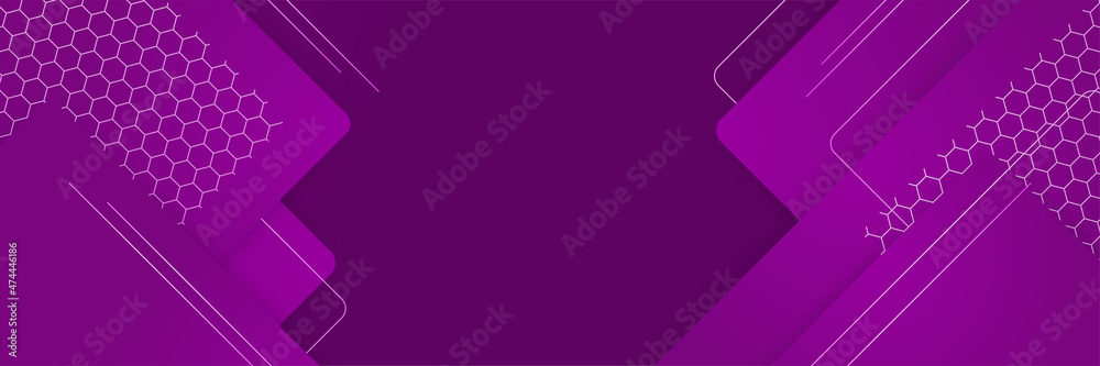 Modern Purple Abstract Stripes Wide Banner Design Background Modern Purple Abstract Stripes Wide Banner Design Background