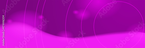 Soft Light Technology Purple Abstract Geometric Wide Banner Design Background