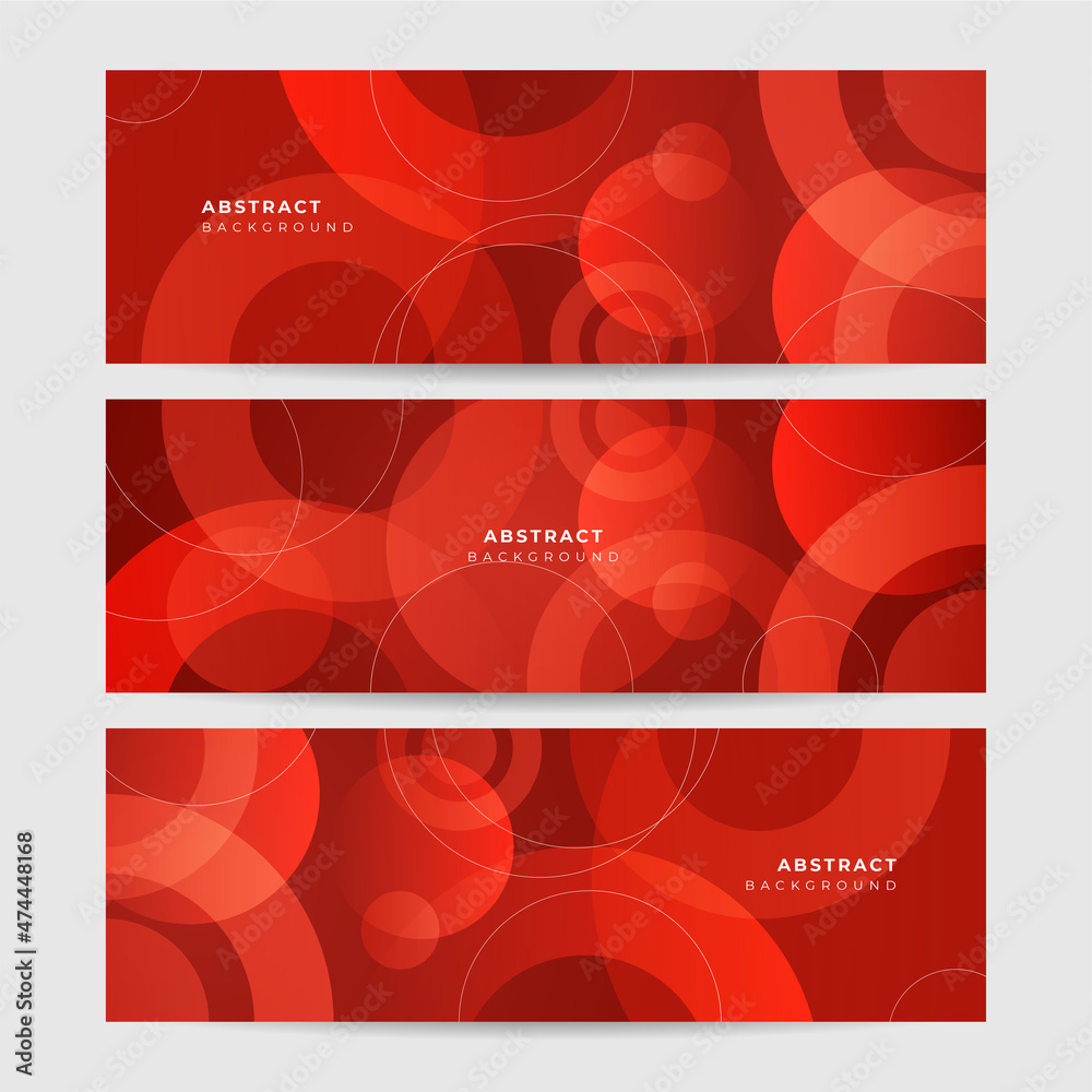 Circle Red Abstract Memphis Geometric Wide Banner Design Background Circle Red Abstract Memphis Geometric Wide Banner Design Background