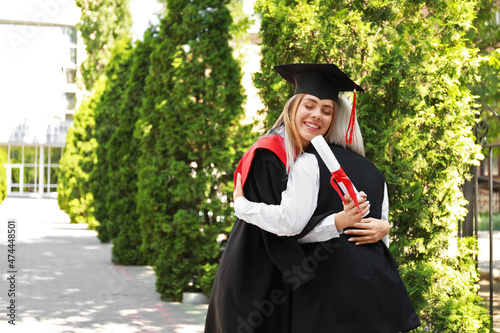 Happy young woman with her ...