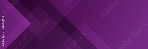 Modern abstract purple banner background