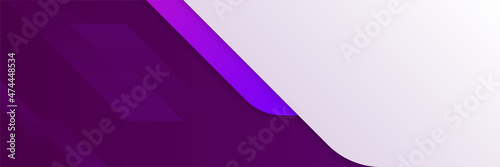 Modern abstract purple banner background