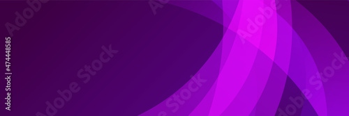 Modern abstract purple banner background