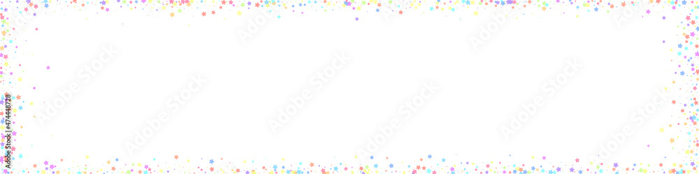 Festive sublime confetti. Celebration stars. Color