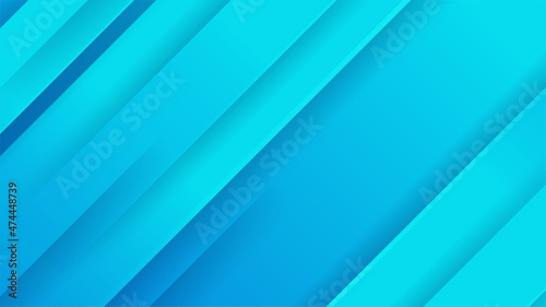 Shadow Blue Colorful Abstract Memphis Geometric Design Background