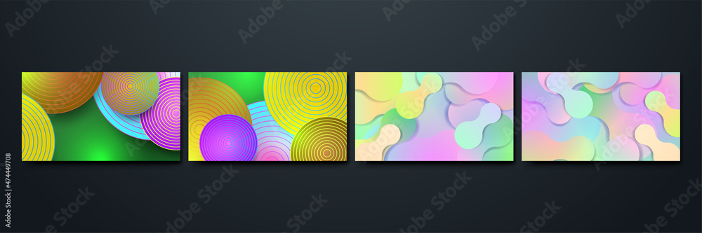balls and bloob 3d Colorful Abstract Geometric Design Background