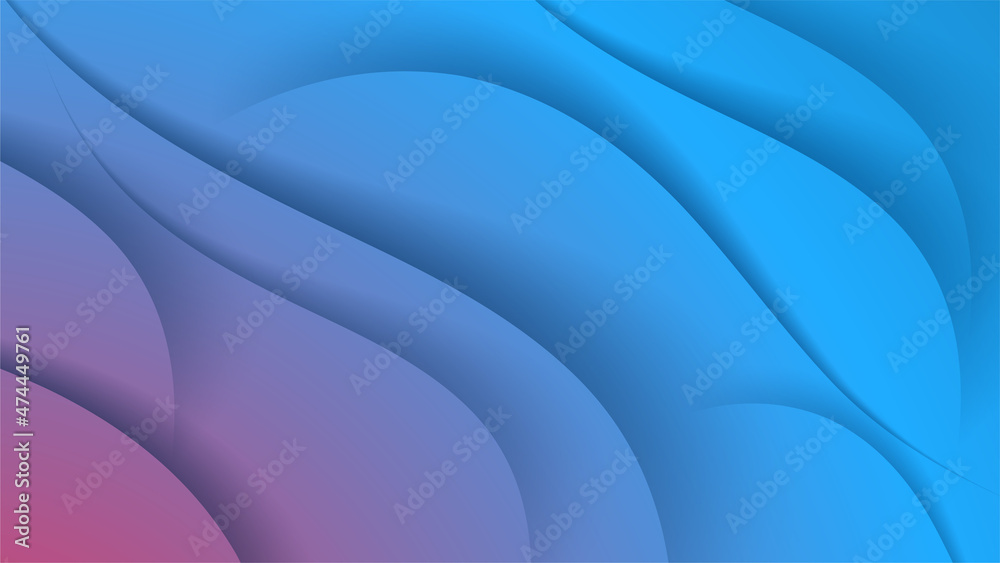 Obraz premium Root Pattern Blue pink Colorful Abstract Geometric Design Background
