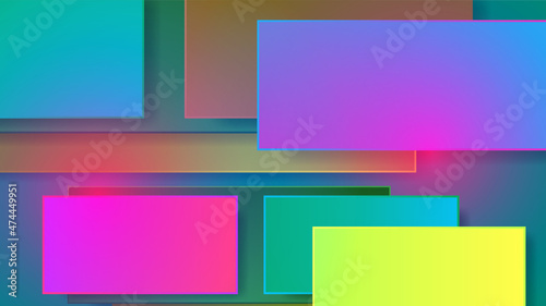 Paper Colorful Abstract Geometric Design Background