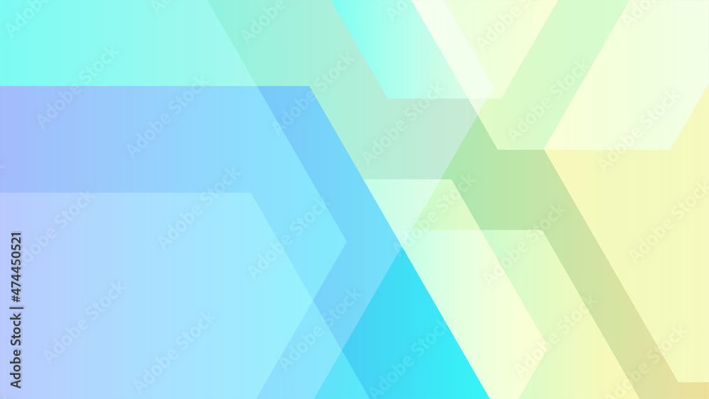 Fototapeta premium hexagonal blue green Colorful Abstract Geometric Design Background