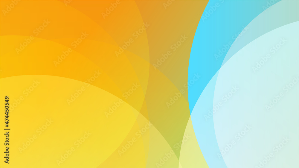 vivid blue and yellow Colorful Abstract Geometric Design Background