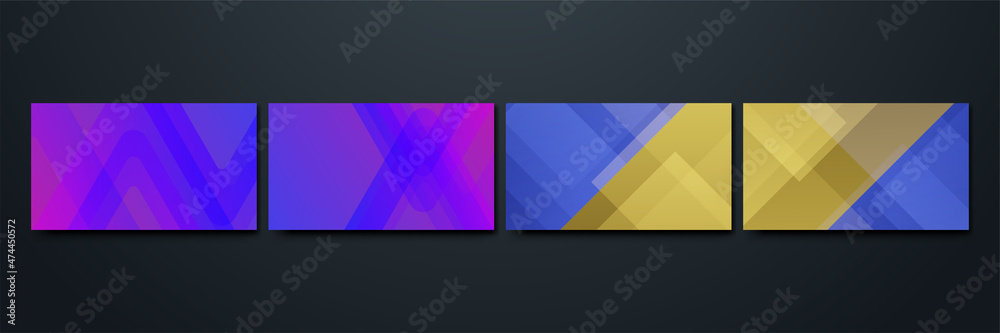 Transparant gradient shape Colorful Abstract Geometric Design Background