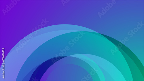 Gradient circle blue purple Colorful Abstract Geometric Design Background