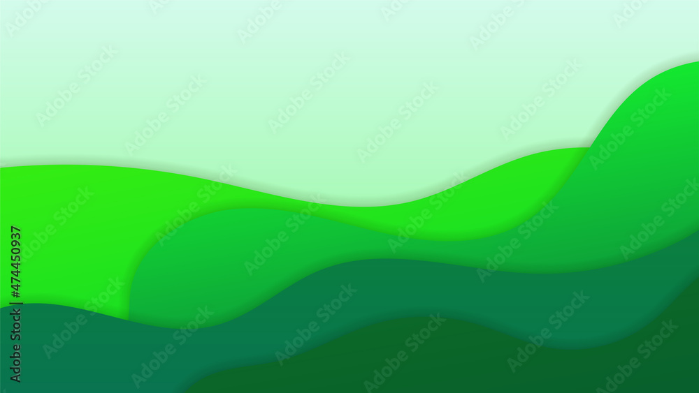 Gradient Fluid green Colorful Abstract Geometric Design Background