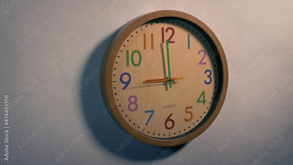 Bedroom Clock At Nine Moving Shot Bedroom Clock At Nine Moving Shot