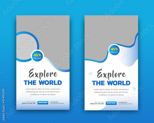 Travel Holiday Summer travel and tourism Social media  stories templates A set of social media story layouts travel flight beach Vector editable illustration Instagram story use for travel agency