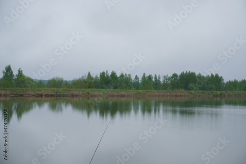 reflection of trees in lake